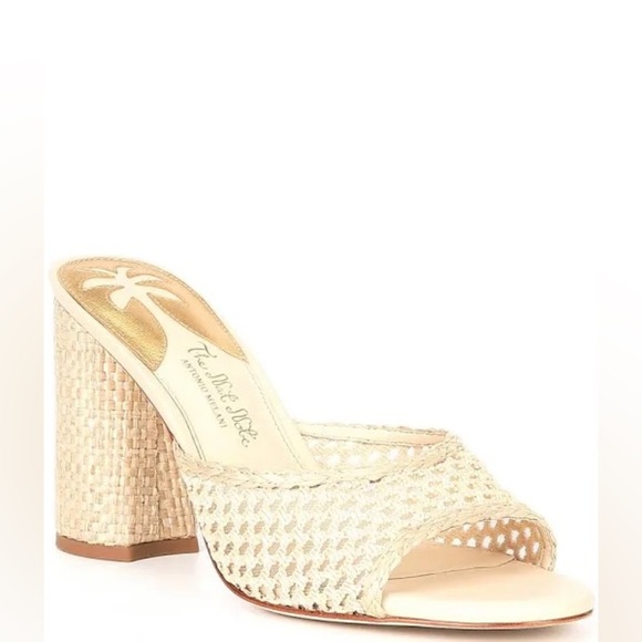 Antonio Melanix The Nat Note Riviera Woven Metallic Slip-On Mules - Picture 1 of 8